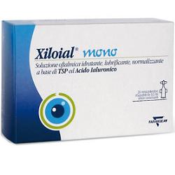 SOLUZIONE OFTALMICA IDRATANTE LUBRIFICANTE XILOIAL 20 MONODOSE DA 0,5ML - Farmapanda Srl