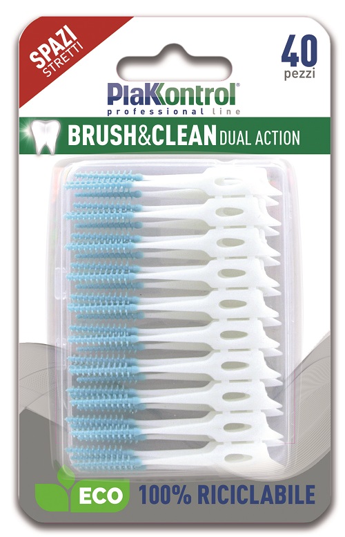 PLAKKONTROL BRUSH & CLEAN SCOVOLINI SPAZI STRETTI 40 PEZZI - Farmapanda Srl