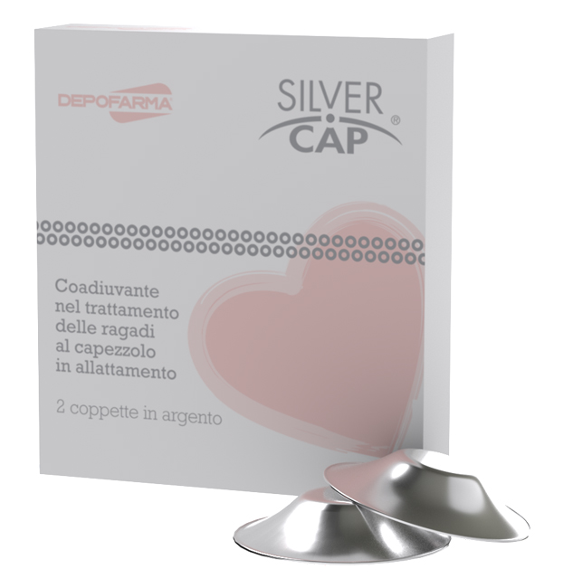 SILVER CAP COPPETTE IN ARGENTO COPRI CAPEZZOLI PER ALLATTAMENTO 2 PEZZI - Farmapanda Srl
