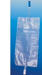 SACCA PER URINA DA GAMBA IN PVC CON TUBO DI SCARICO LUNGHEZZA 35CM PER COLLEGAMENTO AL POLPACCIO CAPACITA' 750ML COMPLETO DI VALVOLA ANTIREFLUSSO CONFEZIONE DA 30 PEZZI - Farmapanda Srl