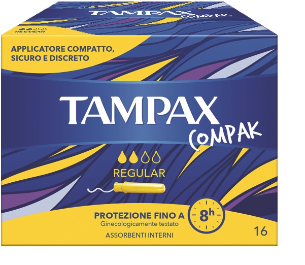 TAMPAX COMPAK REGULAR 16 PEZZI - Farmapanda Srl