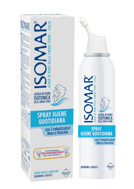 SOLUZIONE ACQUA DI MARE ISOMAR SPRAY IGIENE QUOTIDIANA 100 ML - Farmapanda Srl