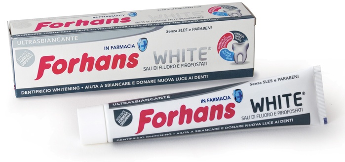 FORHANS SP WHITE DENTIF 75ML - Farmapanda Srl