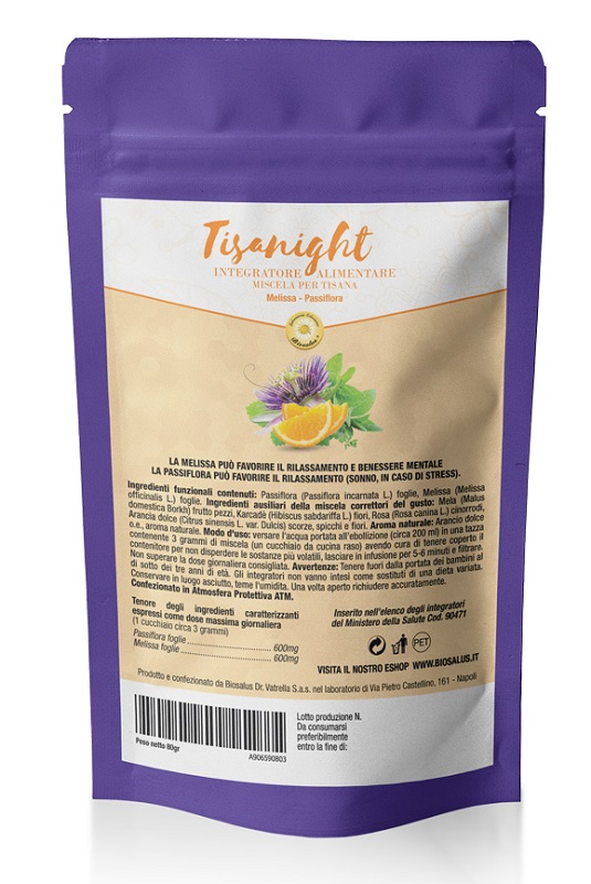 TISANIGHT MISCELA DI ERBE 80 G TAGLIO TISANA - Farmapanda Srl