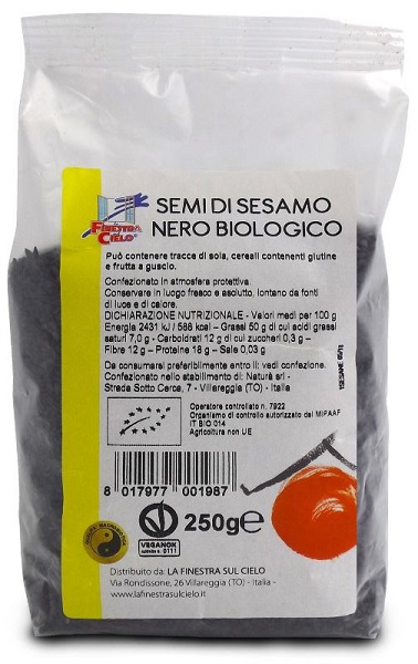 SESAMO NERO 250 G - Farmapanda Srl