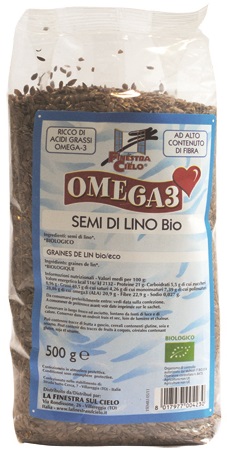 FSC OMEGA3 SEMI DI LINO BIO AD ALTO CONTENUTO DI FIBRA 500 G - Farmapanda Srl