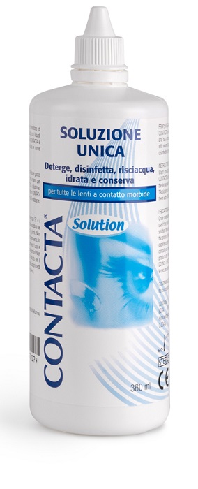 SOLUZIONE UNICA ISOTONICA PER LENTI A CONTATTO CONTACTA DA 360 ML - Farmapanda Srl