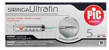 SIRINGA PIC ULTRAFINE 5 ML AGO 14 10 PEZZI - Farmapanda Srl