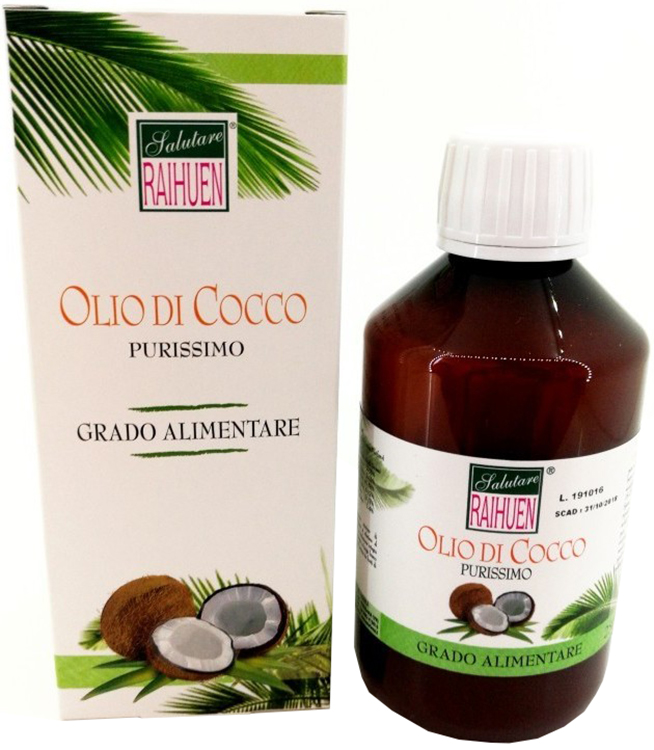 RAIHUEN OLIO COCCO GRADO ALIMENTARE 100 ML - Farmapanda Srl