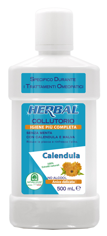 HERBAL COLLUTORIO CALENDULA E MALVA 500 ML - Farmapanda Srl