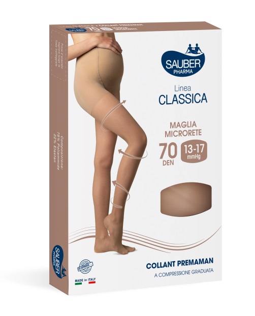SAUBER COLLANT PREMAMAN 140 DENARI MAGLIA MICRORETE NEUTRO BEIGE 4 LINEA CLASSICA - Farmapanda Srl