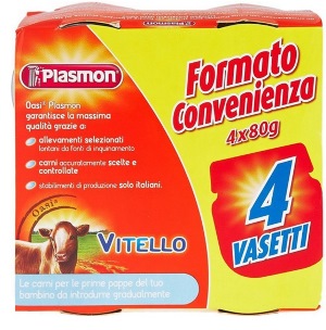 PLASMON OMOGENEIZZATO VITELLO 4 X 80 G - Farmapanda Srl