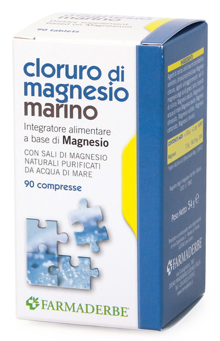 CLORURO DI MAGNESIO MARINO 90 COMPRESSE - Farmapanda Srl