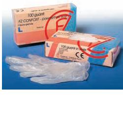 GUANTO IN VINILE CONFORT MISURA EXTRA LARGE ANTIADERENTE BIOCOMPATIBILE UTILIZZABILE ANCHE A CONTATTO CON SOSTANZE ALIMENTARI 100 PEZZI SENZA POLVERE - Farmapanda Srl