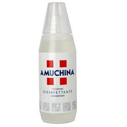 DISINFETTANTE IGIENIZZANTE A BASE DI IPOCLORITO DI SODIO ANTIMICROBICO AD AMPIO SPETTRO D'AZIONE AMUCHINA LIQUIDA 100% 500 ML - Farmapanda Srl
