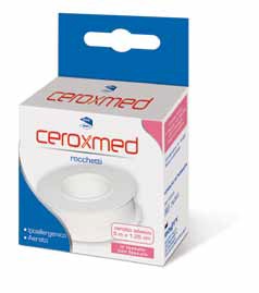 CEROTTO ADESIVO IN ROCCHETTO CEROXMED IN TESSUTO NON TESSUTO AERATO IPOALLERGENICO BIANCO 500X1,25 CM 1 PEZZO - Farmapanda Srl