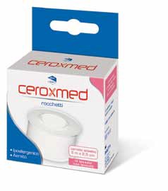 CEROTTO ADESIVO IN ROCCHETTO CEROXMED IN TESSUTO NON TESSUTO AERATO IPOALLERGENICO BIANCO 500X2,5 CM 1 PEZZO - Farmapanda Srl