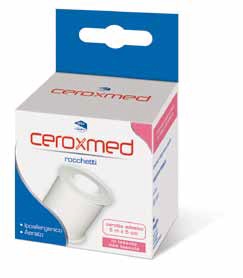 CEROTTO ADESIVO IN ROCCHETTO CEROXMED IN TESSUTO NON TESSUTO AERATO IPOALLERGENICO BIANCO 500X5 CM 1 PEZZO - Farmapanda Srl