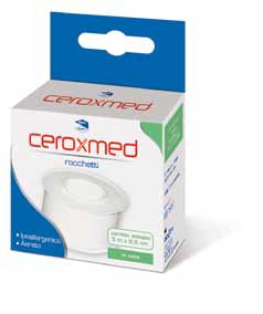 CEROTTO ADESIVO IN ROCCHETTO CEROXMED IN SETA AERATO IPOALLERGENICO BIANCO 500X2,5 CM 1 PEZZO - Farmapanda Srl