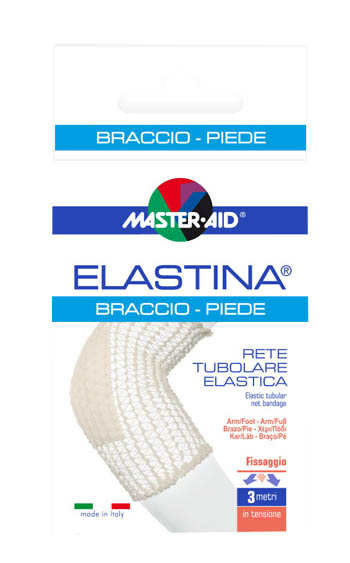 RETE TUBOLARE ELASTICA IPOALLERGENICA MASTER-AID ELASTINA BRACCIO/PIEDE 3 MT IN TENSIONE CALIBRO 4 CM - Farmapanda Srl