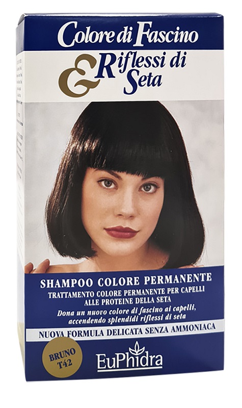 EUPHIDRA COLORE DI FASCINO & RIFLESSI DI SETA SHAMPOO COLORE PERMANENTE 42 BRUNO 120 ML - Farmapanda Srl