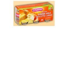 PLASMON OMOGENEIZZATO BANANA/MELA/BISCOTTI/MIELE 120 G X 3 PEZZI - Farmapanda Srl