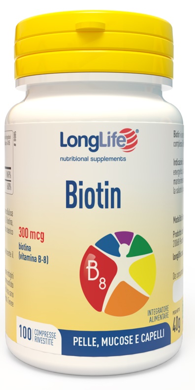 LONGLIFE BIOTIN 100 COMPRESSE - Farmapanda Srl