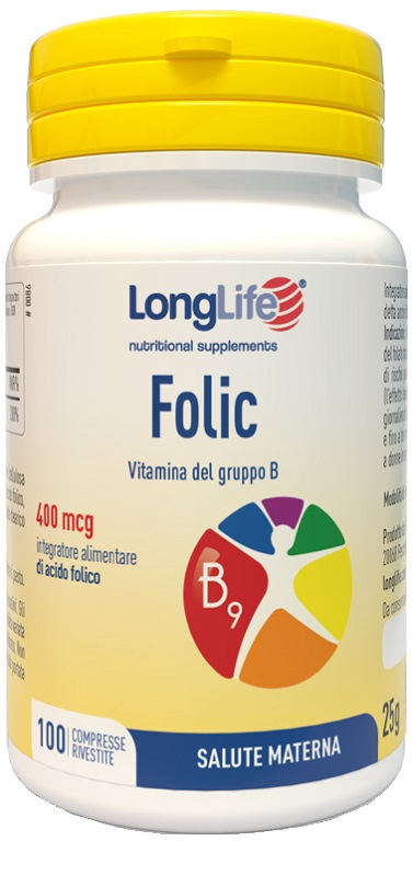 LONGLIFE FOLIC 400 MCG 100 COMPRESSE - Farmapanda Srl