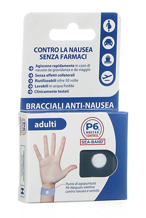 BRACCIALE ANTI NAUSEA PER ADULTI P6 NAUSEA CONTROL 2 PEZZI - Farmapanda Srl