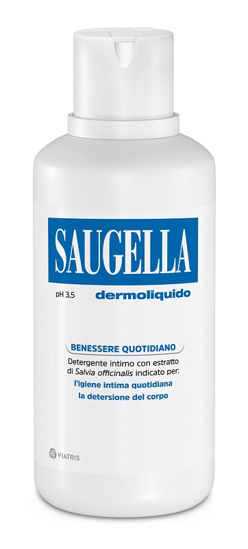SAUGELLA DERMOLIQUIDO PH 3,5 DETERGENTE INTIMO BENESSERE QUOTIDIANO 500 ML - Farmapanda Srl