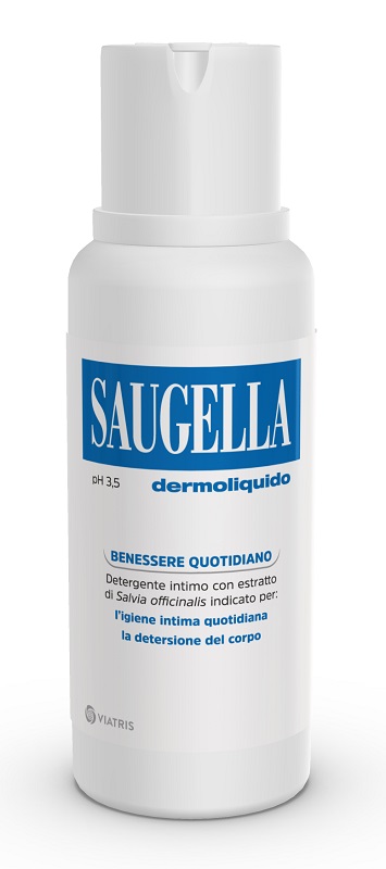 SAUGELLA DERMOLIQUIDO PH 3,5 DETERGENTE INTIMO BENESSERE QUOTIDIANO 250 ML - Farmapanda Srl