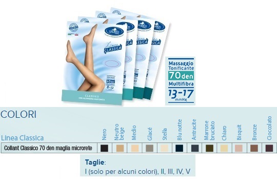 SAUBER COLLANT 70 DENARI MAGLIA MICRORETE MEDIO 5 LINEA CLASSICA - Farmapanda Srl