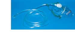 MASCHERA PER OSSIGENOTERAPIA MEDIA CONCENTRAZIONE CON 2 TUBI PROLUNGA 2 METRI - Farmapanda Srl