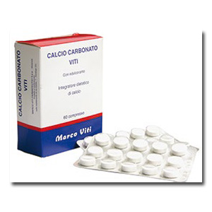 CALCIO CARBONATO VITI 60 COMPRESSE - Farmapanda Srl