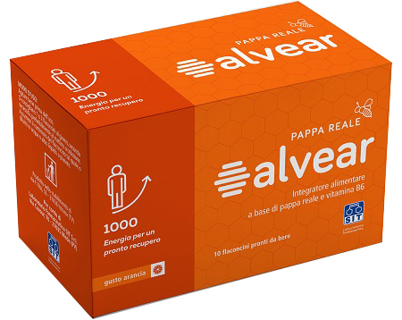 ALVEAR 1000 PAPPA REALE 10 FLACONCINI GUSTO ARANCIA - Farmapanda Srl