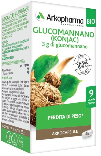 ARKO CAPSULE GLUCOMANNANO BIO 45 CAPSULE - Farmapanda Srl