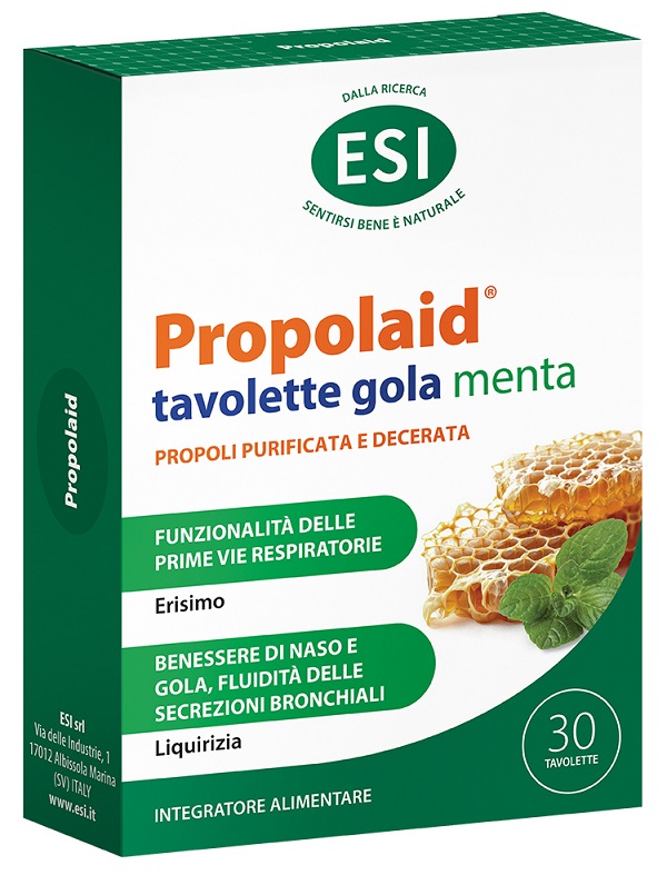 ESI PROPOLAID TAVOLETTE GOLA MENTA 30 TAVOLETTE - Farmapanda Srl