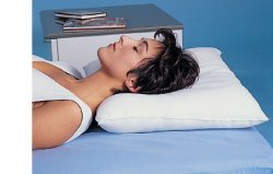 CUSCINO CERVICALE CERVISAN ANTIALLERGICO CON IMBOTTITURA SILICONATA. SIA LA FODERA TRASPIRANTE CHE LA SAGOMA SONO ANTIALLERGICHE, ANTIBATTERICHE E ANTIMICOTICHE - Farmapanda Srl