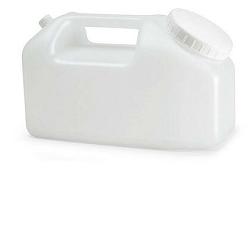 CONTENITORE A TANICA PER LA RACCOLTA DELLE URINE 24 ORE,IN POLIETILENE TRASPARENTE+TAPPO A VITE CON SCALA GRADUATA DA 500 A 2500ML - Farmapanda Srl