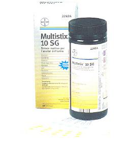 STRISCIA REATTIVA MULTITEST MULTISTIX 10SG 25 PEZZI - Farmapanda Srl