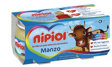 NIPIOL OMOGENEIZZATO MANZO 120 G 2 PEZZI - Farmapanda Srl