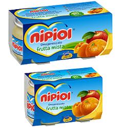 NIPIOL OMOGENEIZZATO FRUTTA MISTA 80 G 2 PEZZI - Farmapanda Srl