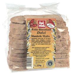 FETTE BISCOTTATE DOLCI MANDORLA MALTO 250 G - Farmapanda Srl