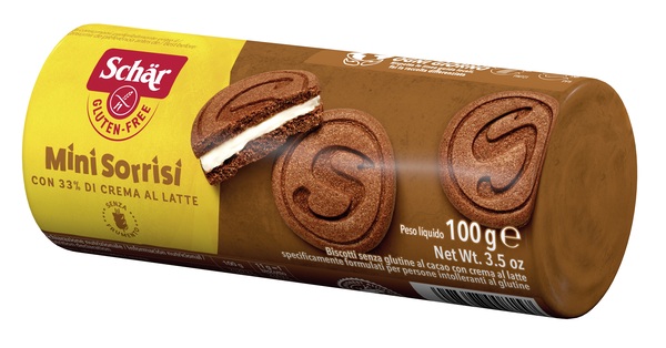 SCHAR MINI SORRISI CON CREMA AL LATTE 100 G - Farmapanda Srl