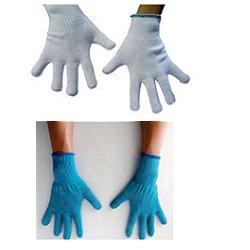 GUANTO AMBIDESTRO IN COTONE MONOFILO BIANCO PER ALLERGIE DERMATOLOGICHE SENZA CUCITURE POLSINO ELASTICO LARGHEZZA 65 MM 6,5 1 PAIO - Farmapanda Srl