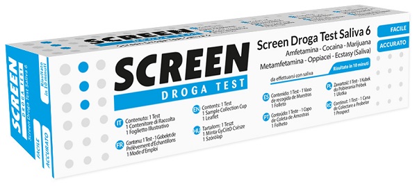 SCREEN DROGA TEST SALIVA 6 DROGHE - Farmapanda Srl