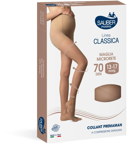 SAUBER COLLANT 70 DENARI PREMAMAN MAGLIA MICRORETE NEUTRO BEIGE 3 LINEA CLASSICA - Farmapanda Srl