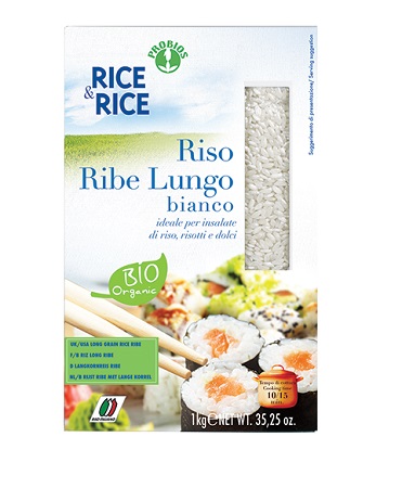 RICE&RICE RISO LUNGO RIBE BIANCO 1 KG - Farmapanda Srl