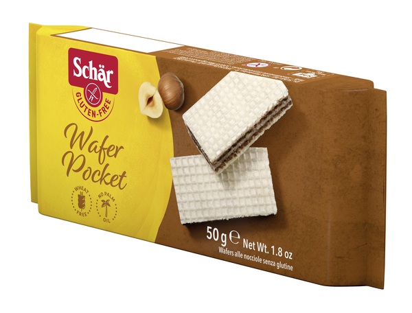 SCHAR WAFER POCKET ALLA NOCCIOLA 50 G - Farmapanda Srl