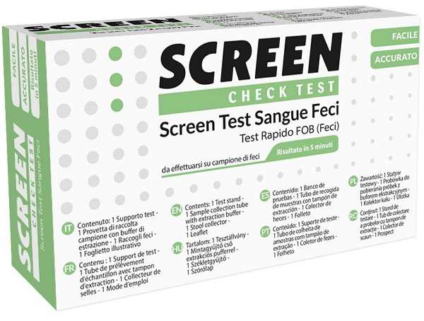 SCREEN TEST RAPIDO PRESENZA DI SANGUE OCCULTO NELLE FECI SCREEN TEST FOB - Farmapanda Srl